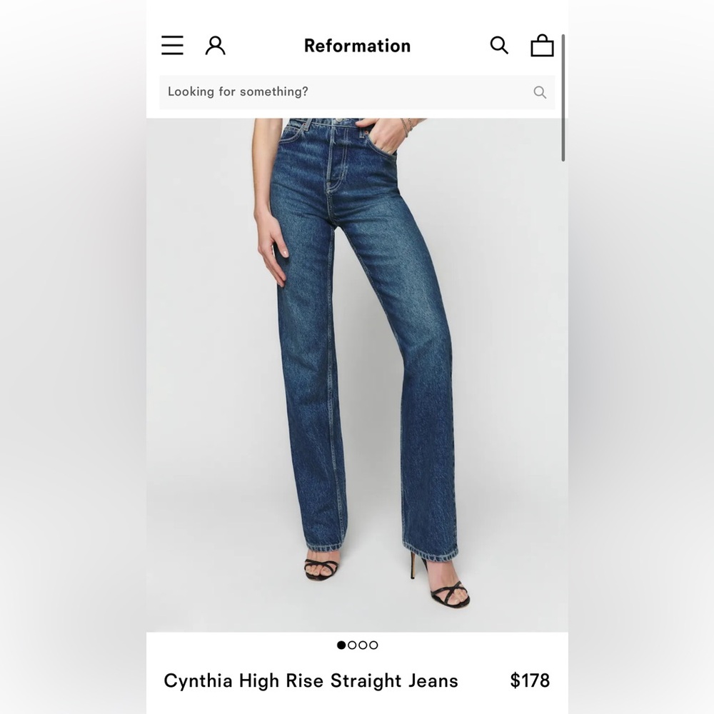 High rise straight reformation Jean